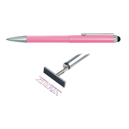 HERI STAMP PEN & SMART PEN 專屬客製印章觸控原子筆 (限量-櫻花粉)