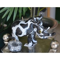 【SWAZI CANDLES】HANDMADE ARTCRAFT CANDLE 史瓦帝尼 手工藝術蠟燭 - 勇猛犀牛 (中)